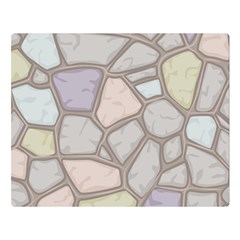 Cartoon-colored-stone-seamless-background-texture-pattern Premium Plush Fleece Blanket (large) by uniart180623