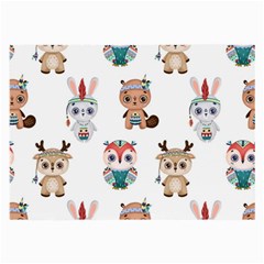 Cute-cartoon-boho-animals-seamless-pattern Large Glasses Cloth by uniart180623