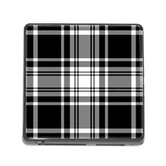 Pixel-background-design-modern-seamless-pattern-plaid-square-texture-fabric-tartan-scottish-textile- Memory Card Reader (square 5 Slot) by uniart180623