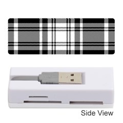 Pixel-background-design-modern-seamless-pattern-plaid-square-texture-fabric-tartan-scottish-textile- Memory Card Reader (stick) by uniart180623