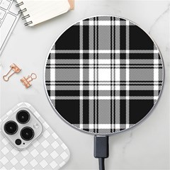 Pixel-background-design-modern-seamless-pattern-plaid-square-texture-fabric-tartan-scottish-textile- Wireless Fast Charger(white) by uniart180623