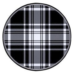 Pixel-background-design-modern-seamless-pattern-plaid-square-texture-fabric-tartan-scottish-textile- Wireless Fast Charger(black) by uniart180623