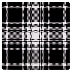 Pixel-background-design-modern-seamless-pattern-plaid-square-texture-fabric-tartan-scottish-textile- Uv Print Square Tile Coaster  by uniart180623