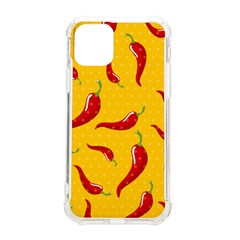 Chili-vegetable-pattern-background iPhone 11 Pro 5.8 Inch TPU UV Print Case