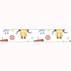 Cute-cartoon-robots-seamless-pattern Small Bar Mat by uniart180623