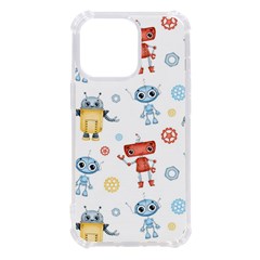 Cute-cartoon-robots-seamless-pattern Iphone 13 Pro Tpu Uv Print Case by uniart180623