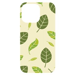 Leaf-spring-seamless-pattern-fresh-green-color-nature Iphone 14 Pro Max Black Uv Print Case by uniart180623