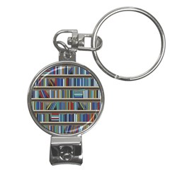 Bookshelf Nail Clippers Key Chain by uniart180623