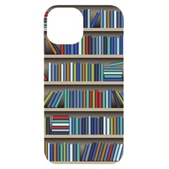 Bookshelf Iphone 14 Black Uv Print Case by uniart180623