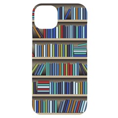 Bookshelf Iphone 14 Plus Black Uv Print Case by uniart180623