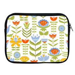 Seamless-pattern-with-various-flowers-leaves-folk-motif Apple Ipad 2/3/4 Zipper Cases by uniart180623
