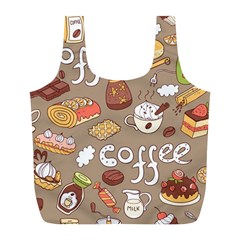 Vector-seamless-pattern-with-doodle-coffee-equipment Full Print Recycle Bag (l) by uniart180623