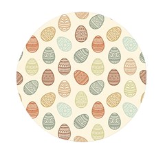 Seamless-pattern-colorful-easter-egg-flat-icons-painted-traditional-style Mini Round Pill Box by uniart180623