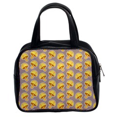 Yellow-mushroom-pattern Classic Handbag (two Sides)