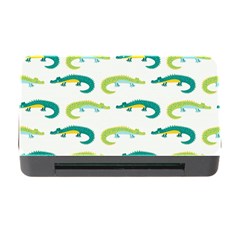 Cute-cartoon-alligator-kids-seamless-pattern-with-green-nahd-drawn-crocodiles Memory Card Reader With Cf by uniart180623