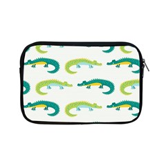 Cute-cartoon-alligator-kids-seamless-pattern-with-green-nahd-drawn-crocodiles Apple Ipad Mini Zipper Cases by uniart180623