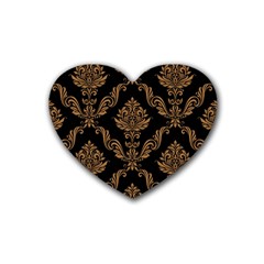 Vintage-pattern Rubber Coaster (heart)