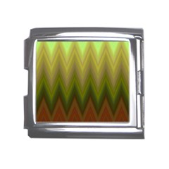 Zig Zag Chevron Classic Pattern Mega Link Italian Charm (18mm) by Celenk