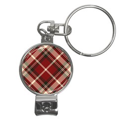 Tartan-scotland-seamless-plaid-pattern-vector-retro-background-fabric-vintage-check-color-square-geo Nail Clippers Key Chain