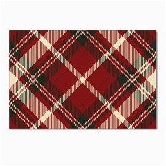 Tartan-scotland-seamless-plaid-pattern-vector-retro-background-fabric-vintage-check-color-square-geo Postcard 4 x 6  (Pkg of 10)