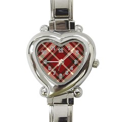 Tartan-scotland-seamless-plaid-pattern-vector-retro-background-fabric-vintage-check-color-square-geo Heart Italian Charm Watch