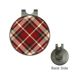 Tartan-scotland-seamless-plaid-pattern-vector-retro-background-fabric-vintage-check-color-square-geo Hat Clips with Golf Markers