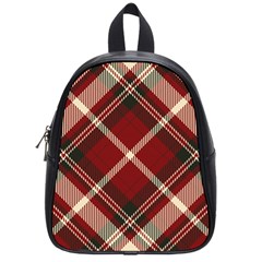 Tartan-scotland-seamless-plaid-pattern-vector-retro-background-fabric-vintage-check-color-square-geo School Bag (Small)