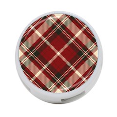 Tartan-scotland-seamless-plaid-pattern-vector-retro-background-fabric-vintage-check-color-square-geo 4-Port USB Hub (One Side)