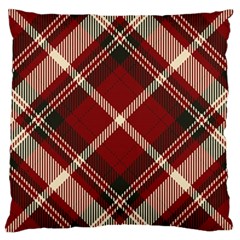Tartan-scotland-seamless-plaid-pattern-vector-retro-background-fabric-vintage-check-color-square-geo Large Cushion Case (One Side)