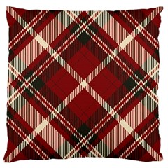 Tartan-scotland-seamless-plaid-pattern-vector-retro-background-fabric-vintage-check-color-square-geo Large Cushion Case (Two Sides)