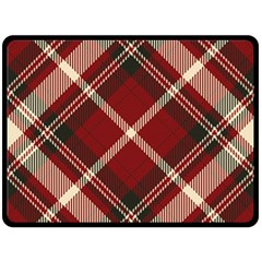 Tartan-scotland-seamless-plaid-pattern-vector-retro-background-fabric-vintage-check-color-square-geo Two Sides Fleece Blanket (Large)