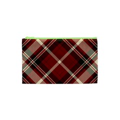 Tartan-scotland-seamless-plaid-pattern-vector-retro-background-fabric-vintage-check-color-square-geo Cosmetic Bag (XS)