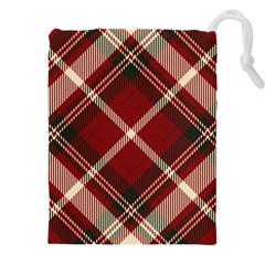 Tartan-scotland-seamless-plaid-pattern-vector-retro-background-fabric-vintage-check-color-square-geo Drawstring Pouch (5XL)