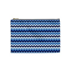 Zigzag-pattern-seamless-zig-zag-background-color Cosmetic Bag (medium) by uniart180623