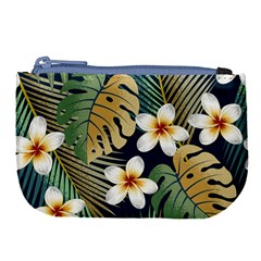 Seamless-pattern-with-tropical-strelitzia-flowers-leaves-exotic-background Large Coin Purse by uniart180623