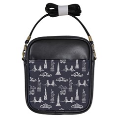 New York City Nyc Pattern Girls Sling Bag by uniart180623