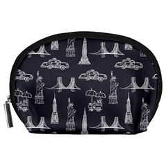 New York City Nyc Pattern Accessory Pouch (large) by uniart180623