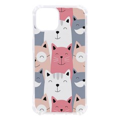 Cute Seamless Pattern With Cats Iphone 13 Tpu Uv Print Case by uniart180623