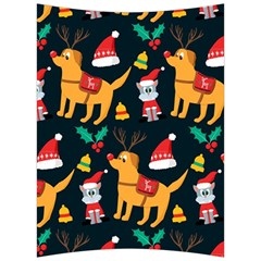 Funny Christmas Pattern Background Back Support Cushion by uniart180623