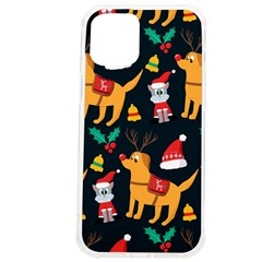 Funny Christmas Pattern Background Iphone 12 Pro Max Tpu Uv Print Case