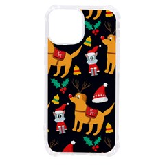 Funny Christmas Pattern Background Iphone 13 Mini Tpu Uv Print Case