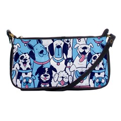 Dogs Seamless Pattern Shoulder Clutch Bag by uniart180623