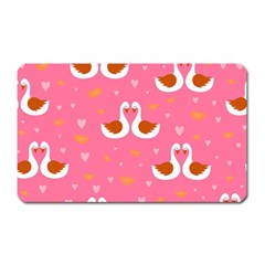 Swan-pattern-elegant-style Magnet (rectangular) by uniart180623