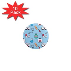 Medical-seamless-pattern 1  Mini Magnet (10 Pack)  by uniart180623