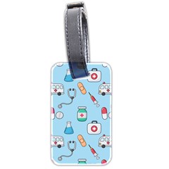 Medical-seamless-pattern Luggage Tag (two Sides)