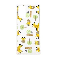 Vector-pattern-with-cute-giraffe-cartoon Samsung Galaxy Note 20 Tpu Uv Case by uniart180623