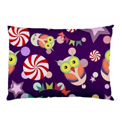 Owl-pattern-background Pillow Case by uniart180623