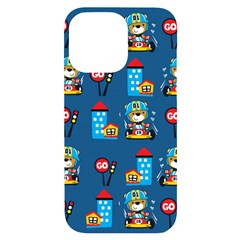 Racing-car-printing-set-cartoon-vector-pattern Iphone 14 Pro Max Black Uv Print Case by uniart180623