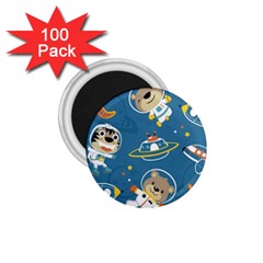 Seamless-pattern-funny-astronaut-outer-space-transportation 1 75  Magnets (100 Pack)  by uniart180623