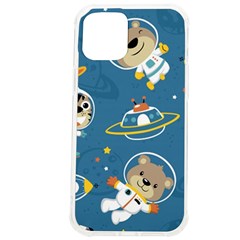 Seamless-pattern-funny-astronaut-outer-space-transportation Iphone 12 Pro Max Tpu Uv Print Case by uniart180623